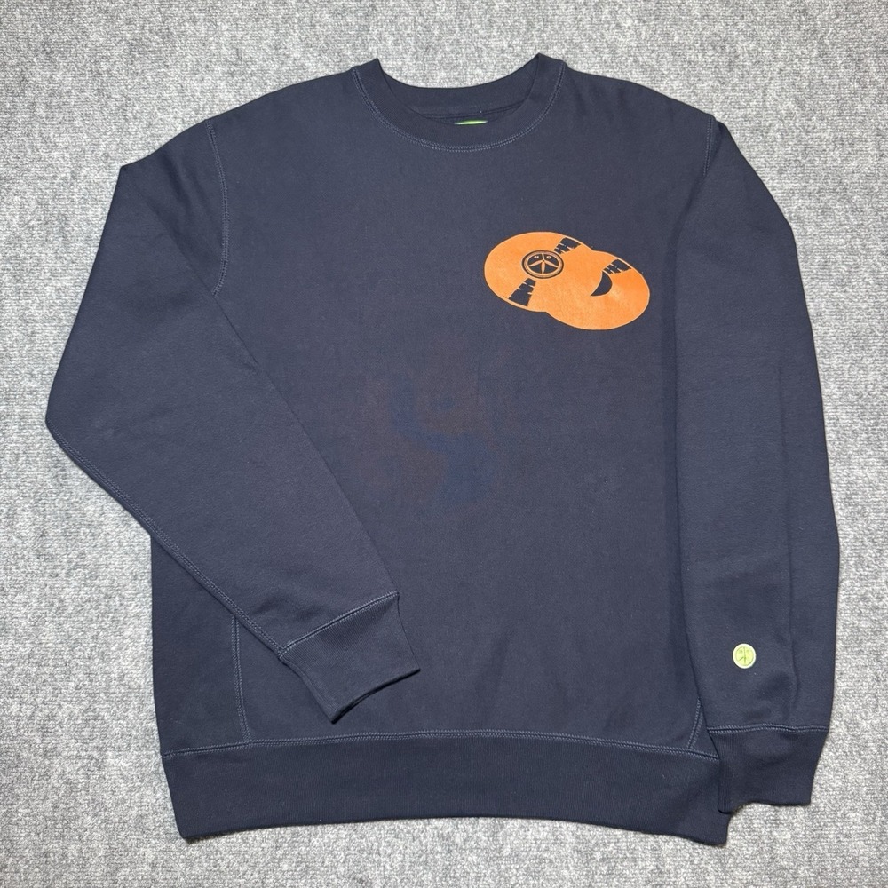 Mister Green Life Store Crew Neck‎ Sweatshirt Size Medium Heavy Cotton Black
